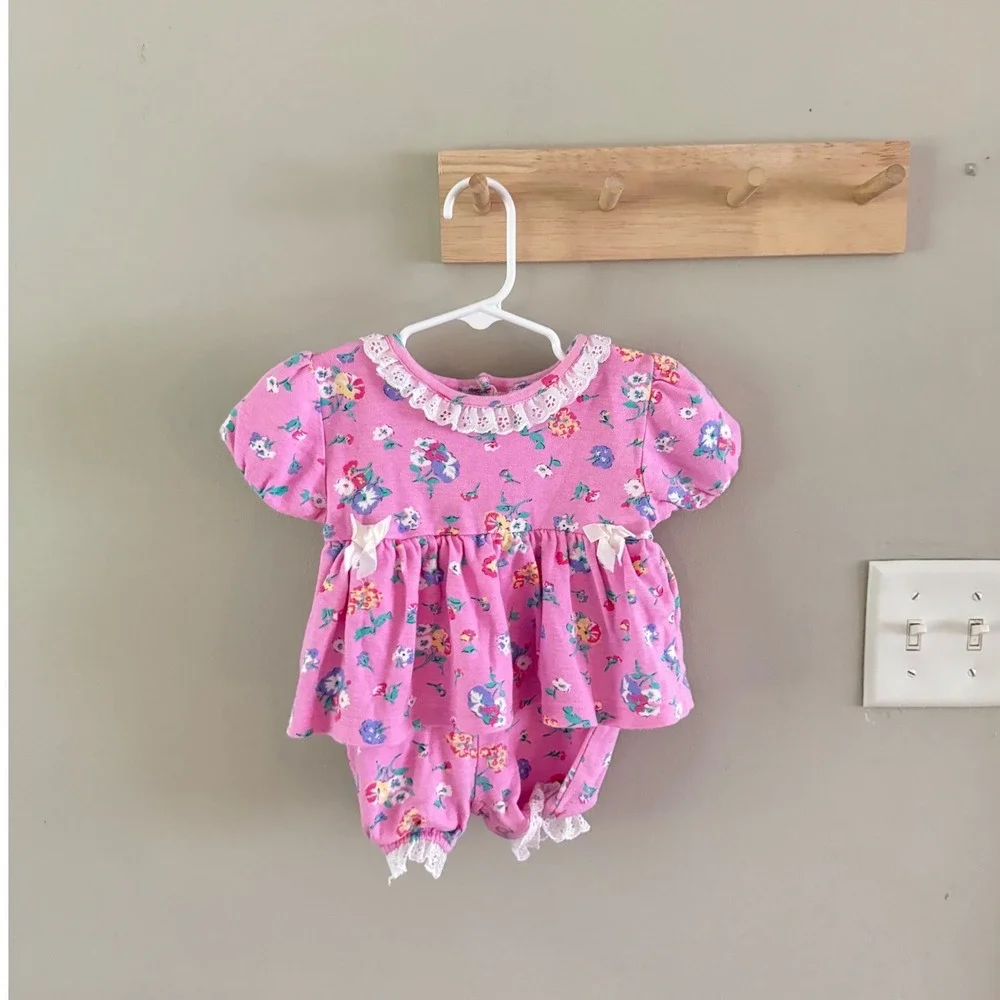 3/6M VTG floral romper